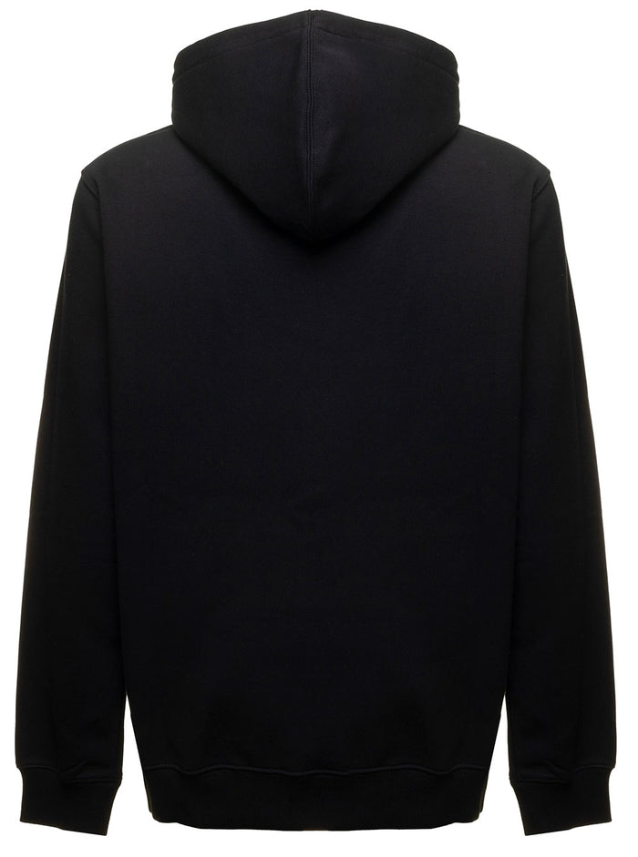 Black Hoodie With Logo Cotton Blend Man Dickies Co Pl Sweatshirts