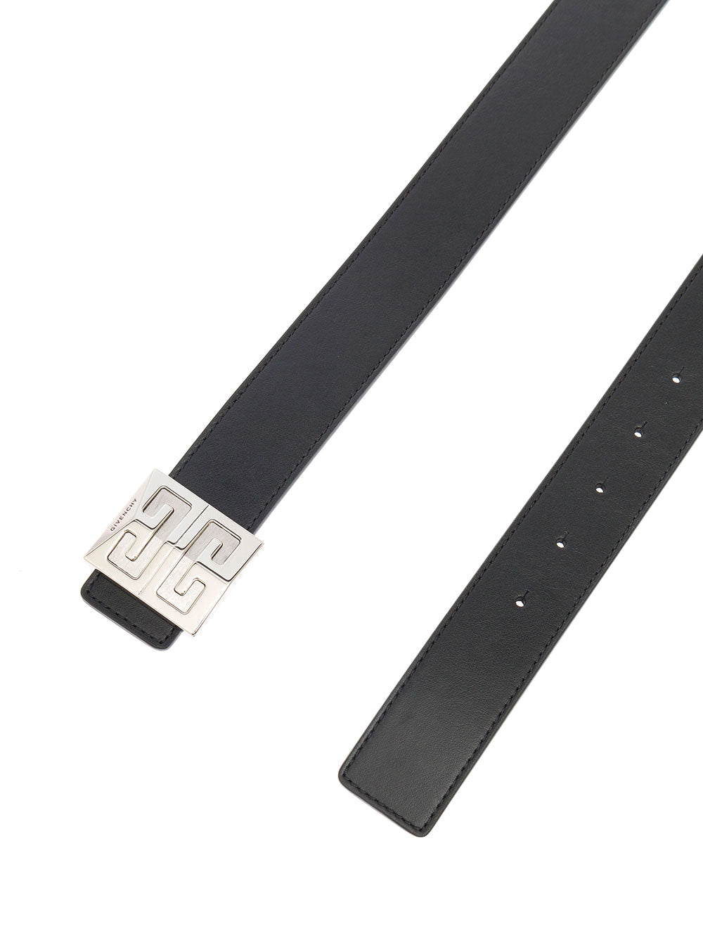 Givenchy Mans Reversible 4g Black Leather Belt Calf
