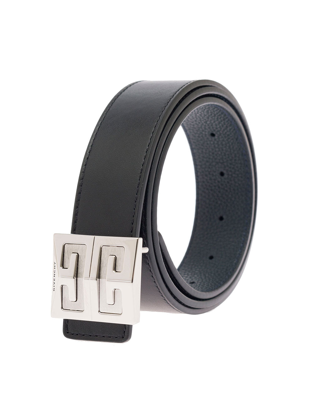 Givenchy Mans Reversible 4g Black Leather Belt Calf