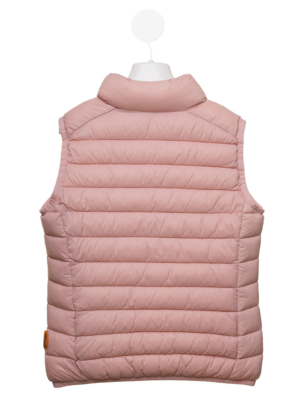 Save The Duck Kids Girls Pink Andy Padded Gilet Nylon Blazers