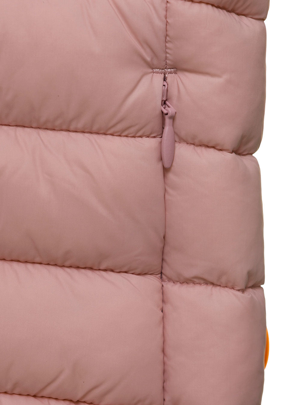Save The Duck Kids Girls Pink Andy Padded Gilet Nylon Blazers