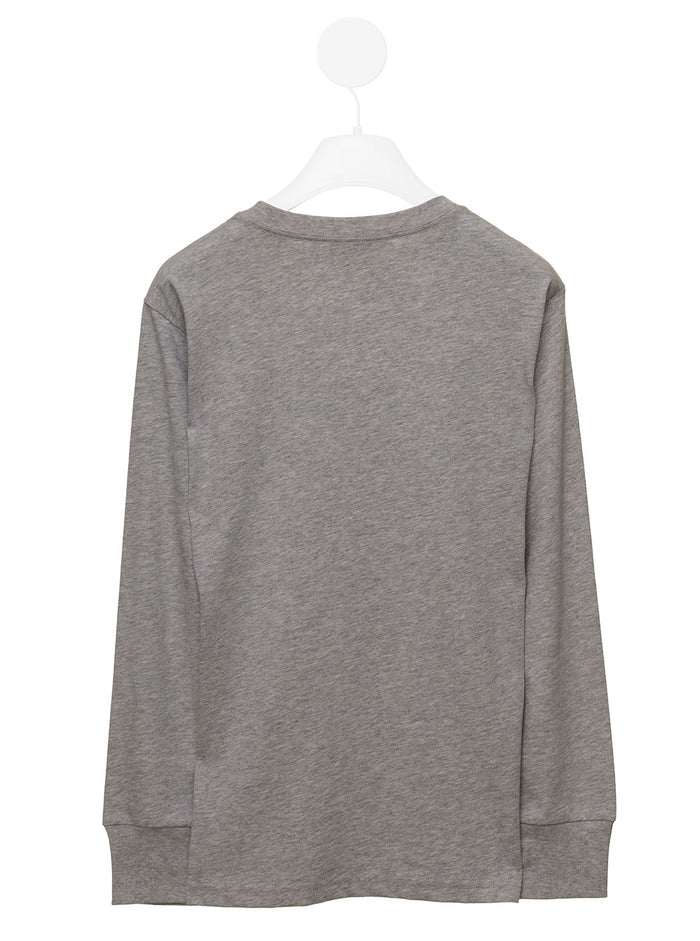 Polo Ralph Lauren Kids Baby Boys Grey Printed Sweatshirt Cotton Jersey