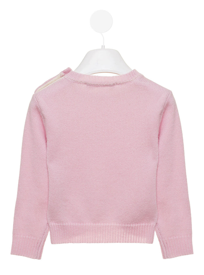 Marni Kids Babys Pink Wool Sweater Cashmere Jersey
