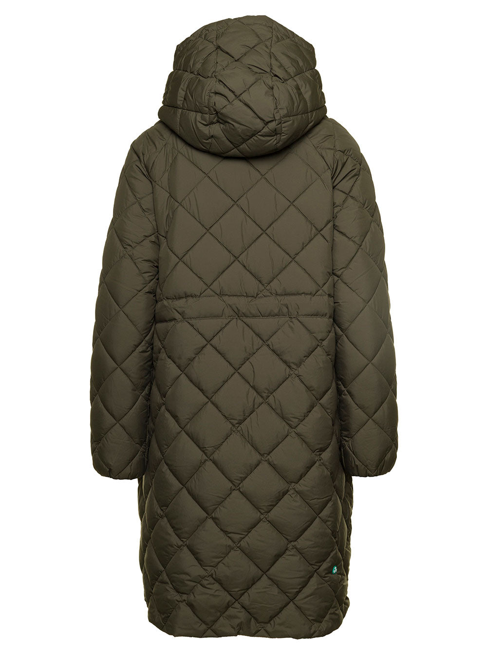 Hailie Quilted Nylon Puffer Green Polyester Outerwear