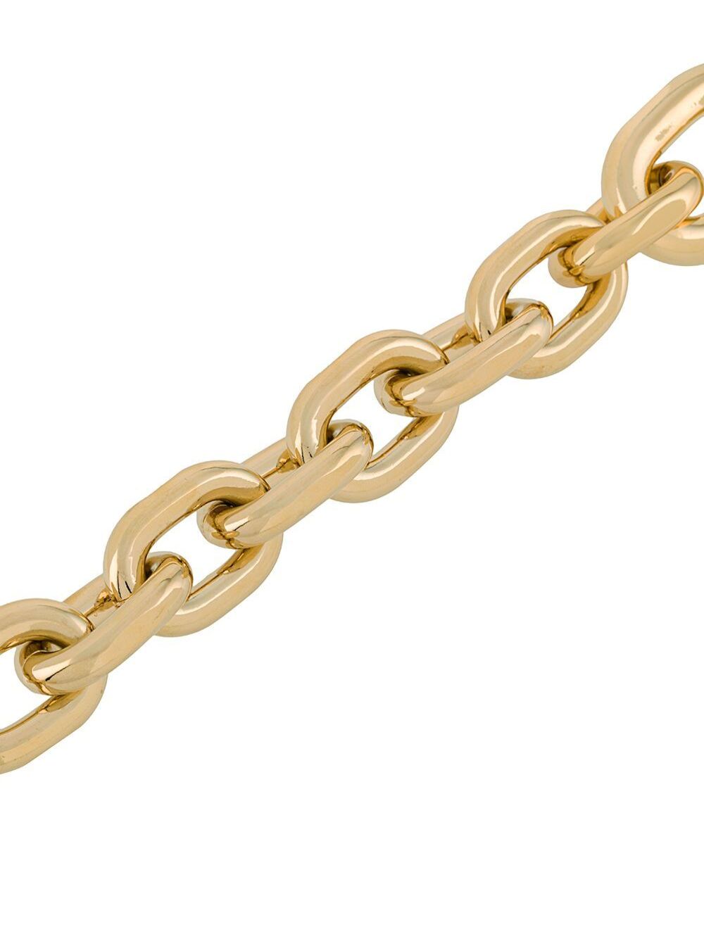 Paco Rabanne Womans Xl Link Gold-Colored Aluminum Chain Bracelet Metallic Brass