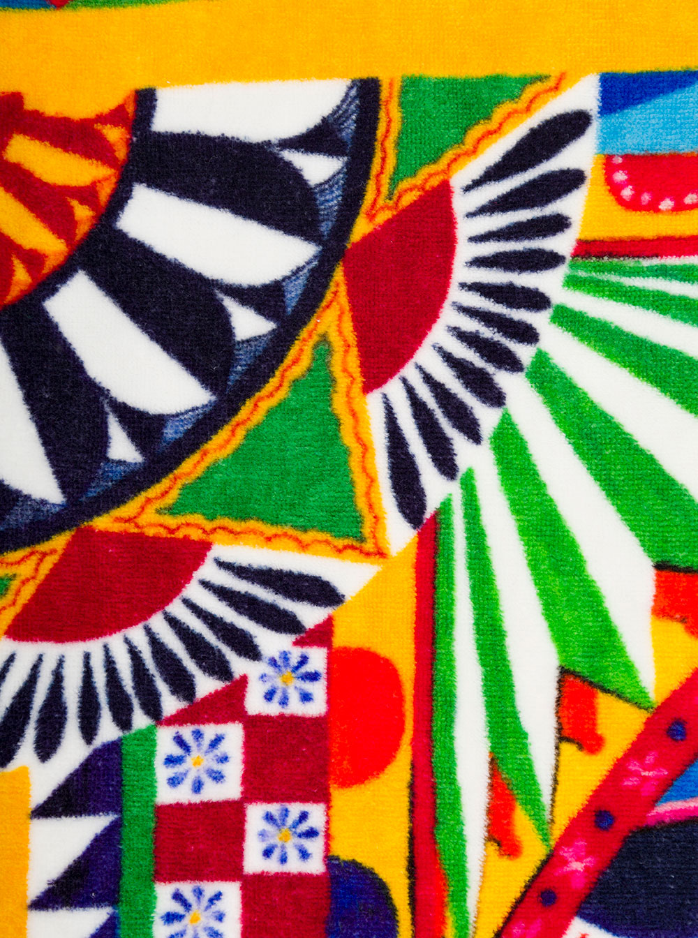 Multicolor Bath Towel Wirh All-Over Carretto Print Cotton Dolce & Gabbana 100 % Towels