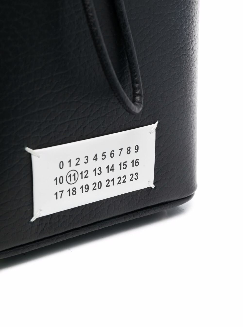 Bucket Bag Black Leather And Canvas Polyvinyl Butyral Crossbody
