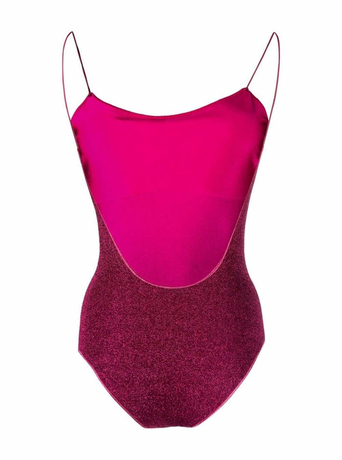 Oséree Woman Lumièere Maillot Lurex Fuxia Swimsuit Polyamide Metallic Beachwear