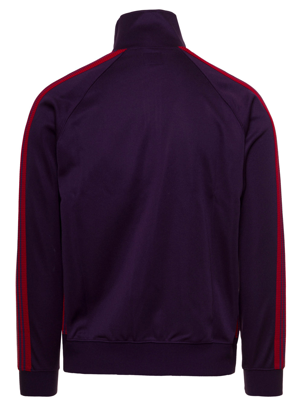 Purple High Neck Zip-Up Sweatshirt Man Needles Violet Polyester Sweatshirts