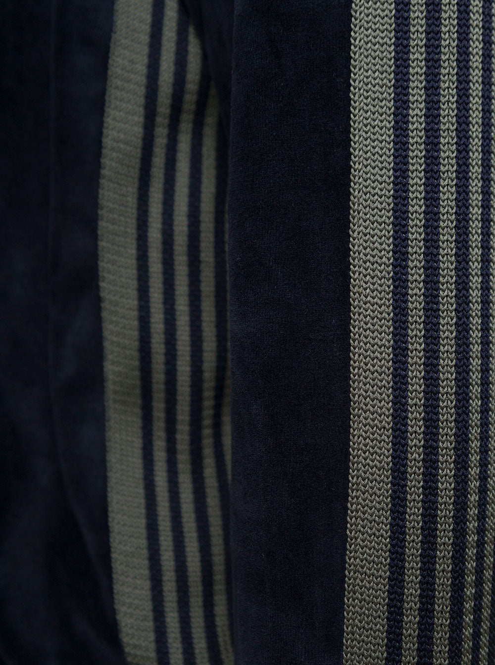 Dark Blue Hooded Sweatshirt Velour Man Needles Blu Cotton Polyester Sweatshirts