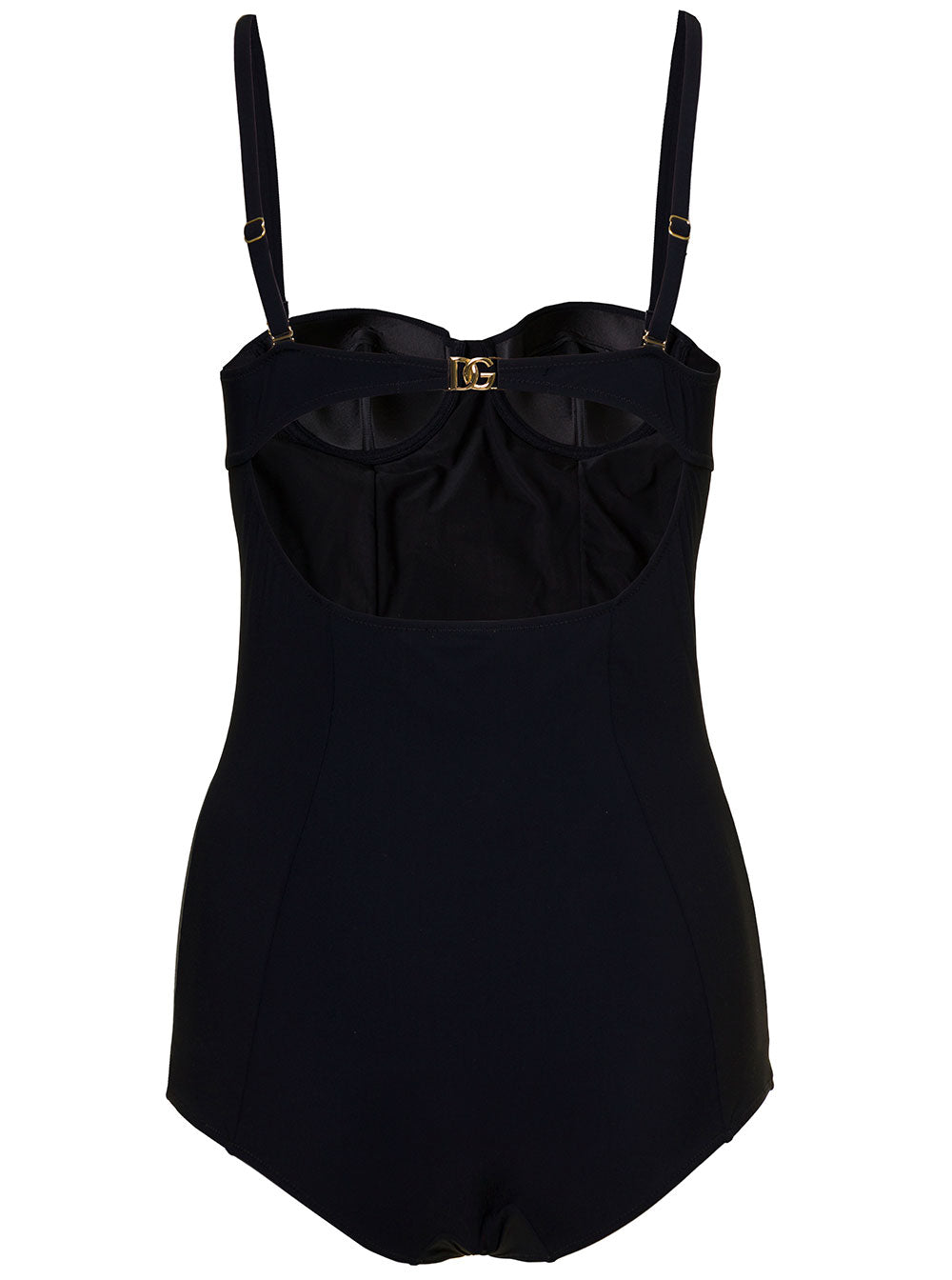 Black Balconette Swimsuit Lycra Woman Dolce & Gabbana Polyamide Elastane Beachwear
