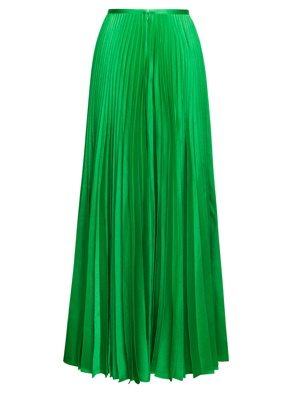 Henley Green Long Pleated Skirt Woman Solace London Polyester