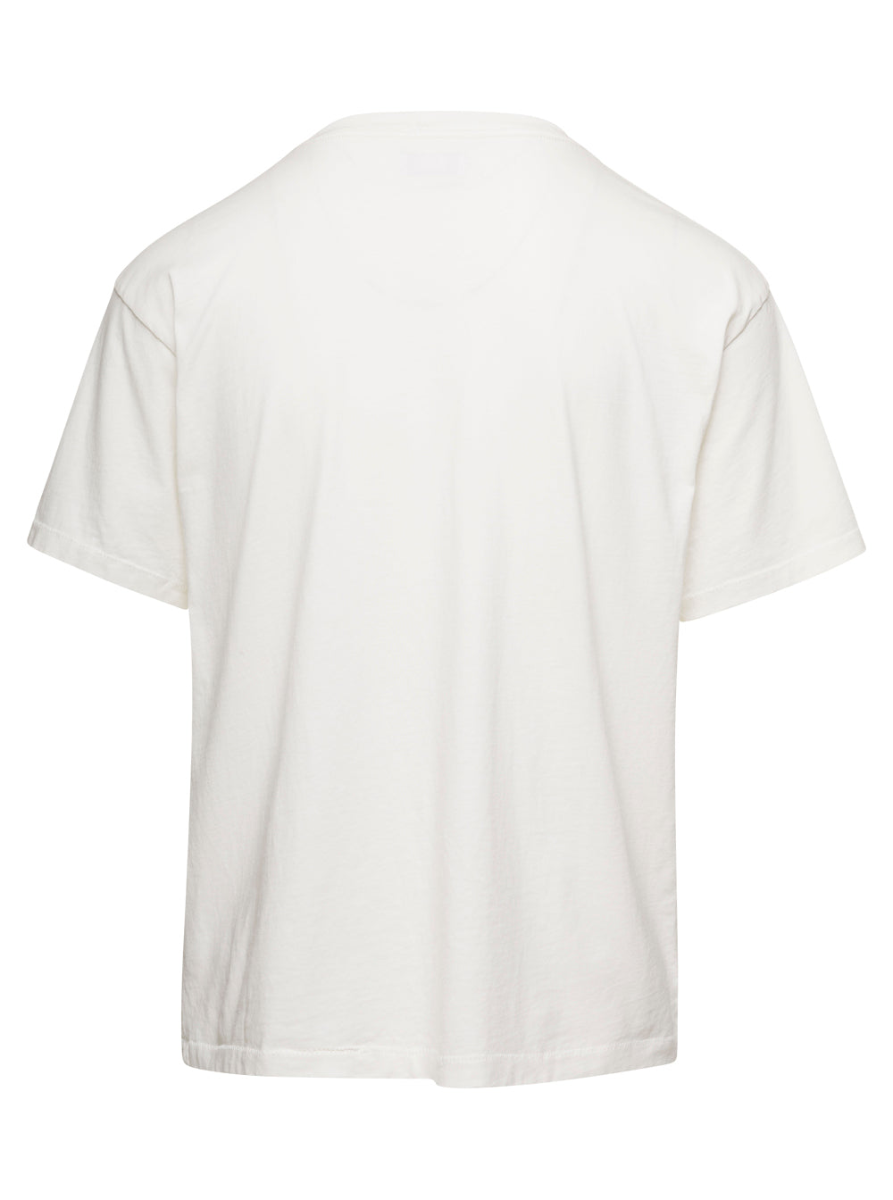 White Crewneck T-Shirt With Dragon Print Cotton Unisex Erl Tshirts And Polo Shirts