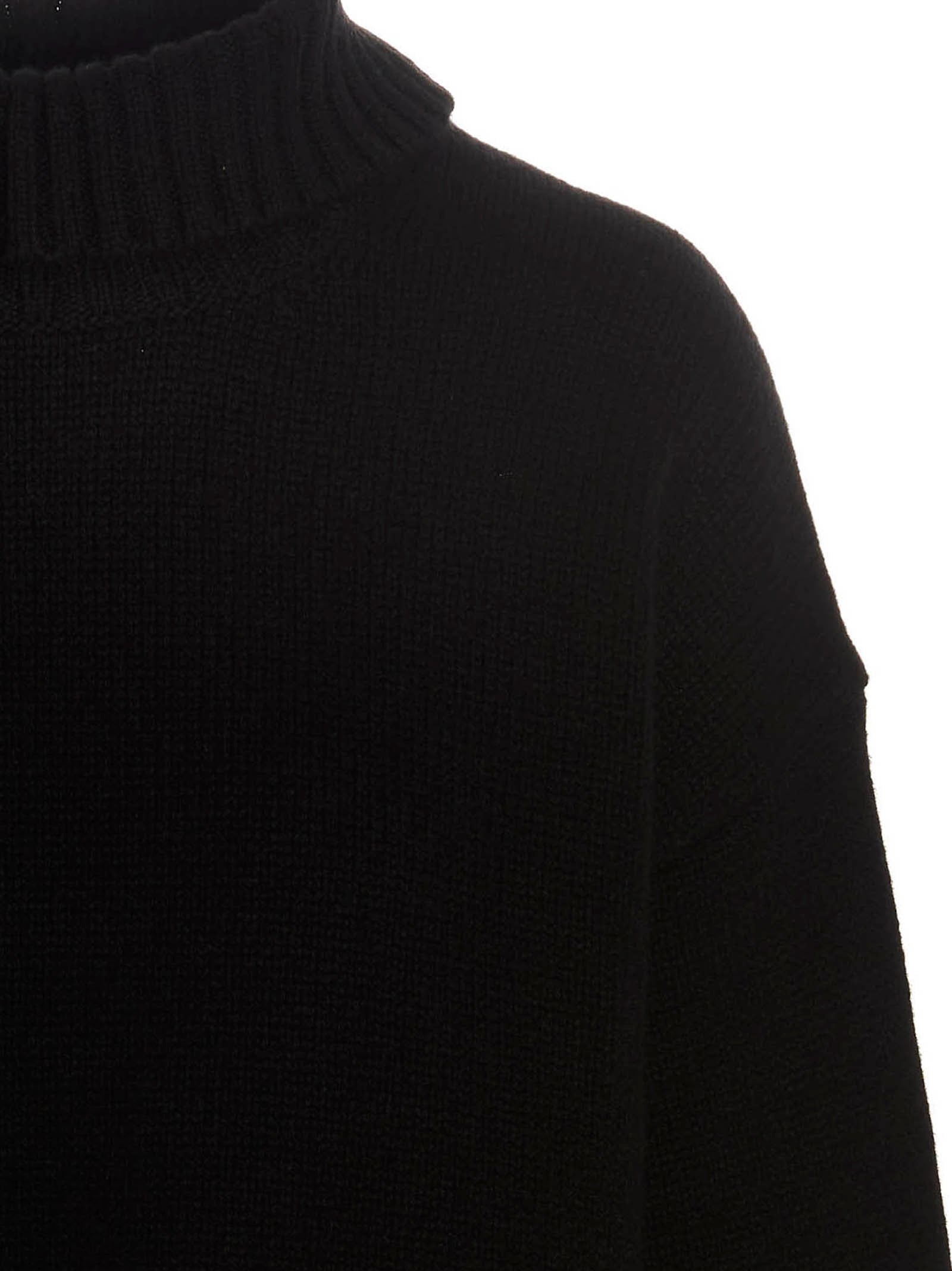 Cashmere blend sweater Black Cachemire Cotton Polyamide Sweater, Cardigans