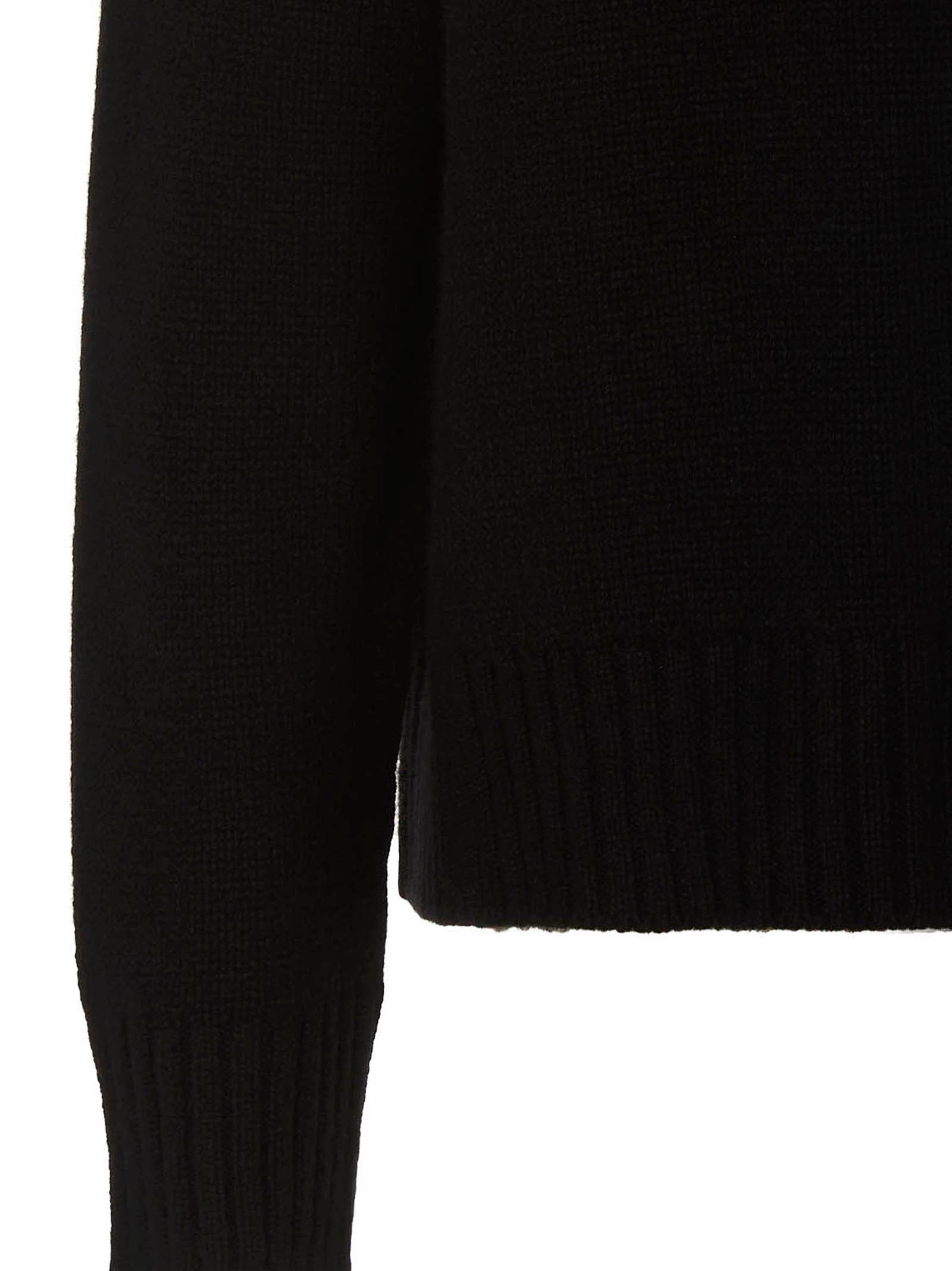 Cashmere blend sweater Black Cachemire Cotton Polyamide Sweater, Cardigans