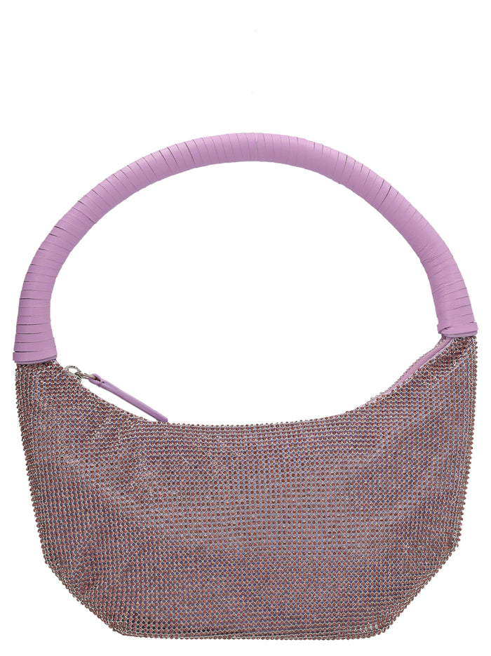 Pepper Crystal Handbag Purple Hand Bags