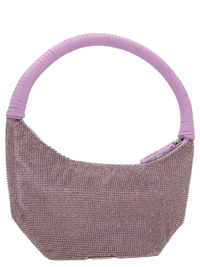 Pepper Crystal Handbag Purple Hand Bags
