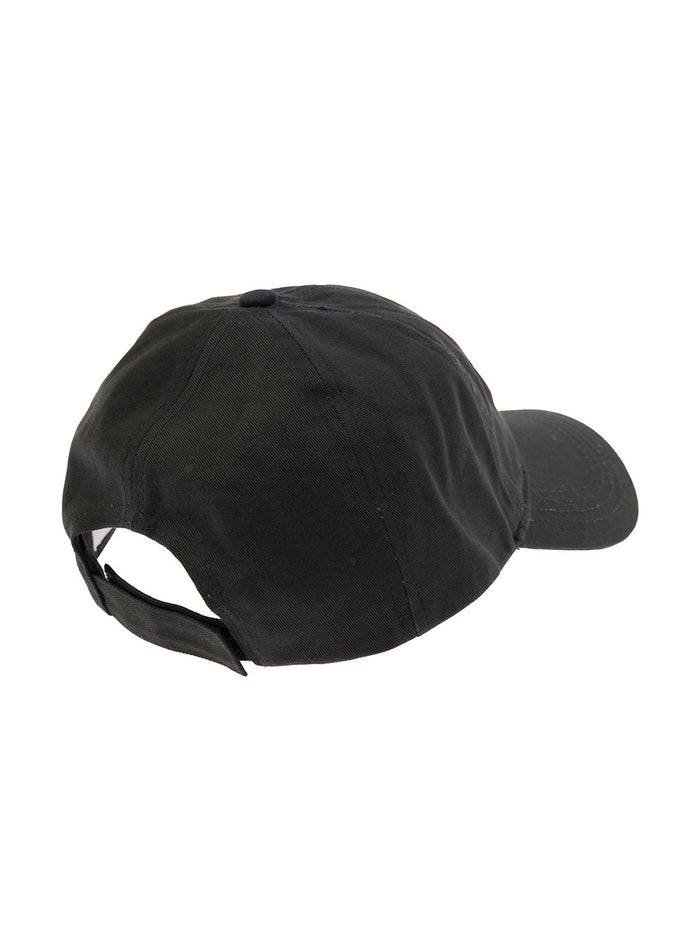Black Software Heavy Hat With Logo Cotton Woman Organic And Gloves
