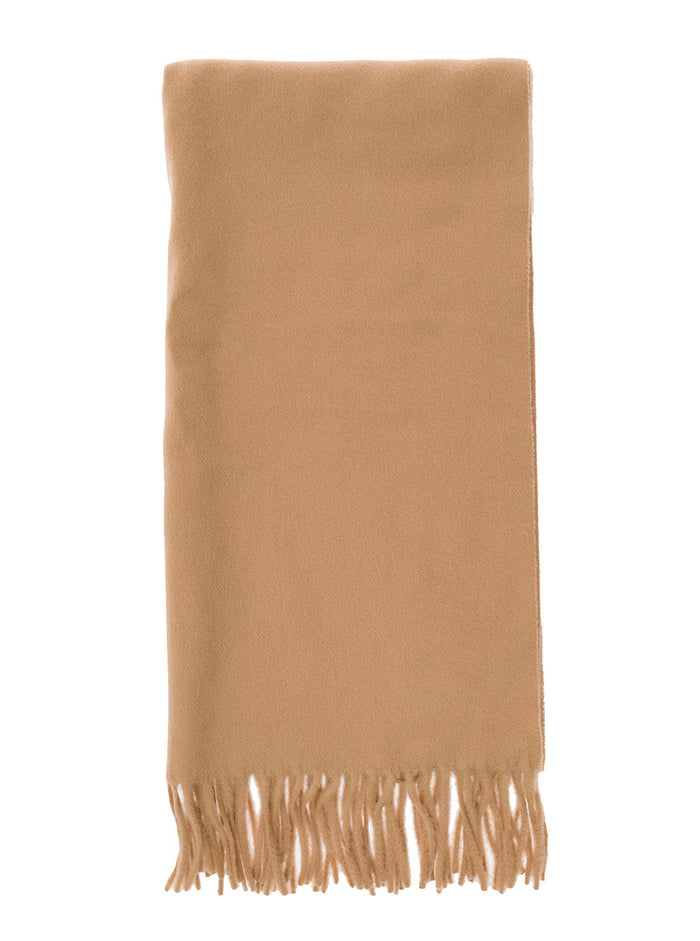 Classic Wool Scarf Beige Scarfs And Foulards