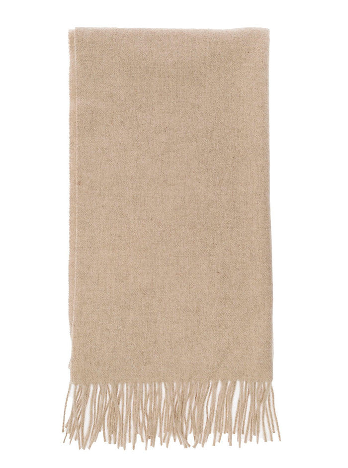 Classic Wool Scarf Beige Scarfs And Foulards