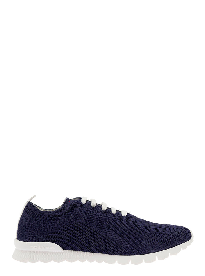 Blue Snekaers Canvas Man Blu Cotton Elastane Sneaker