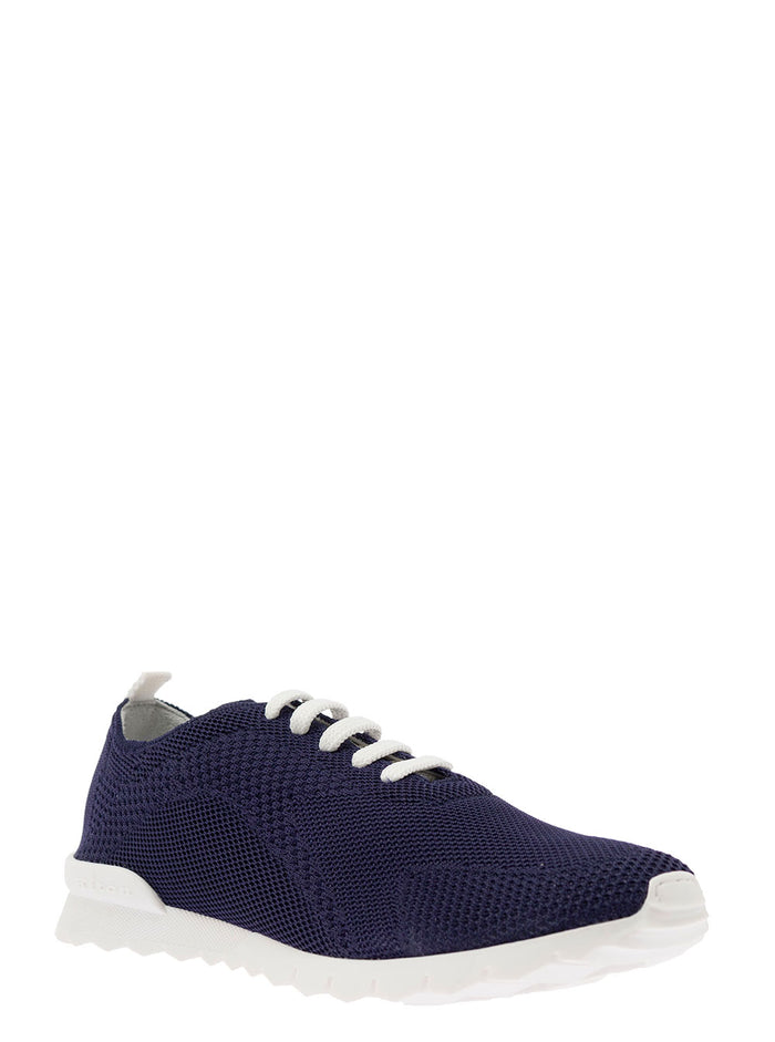 Blue Snekaers Canvas Man Blu Cotton Elastane Sneaker