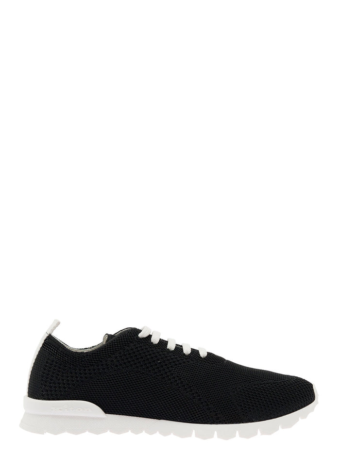Black Sneakers Canvas Man Cotton Elastane