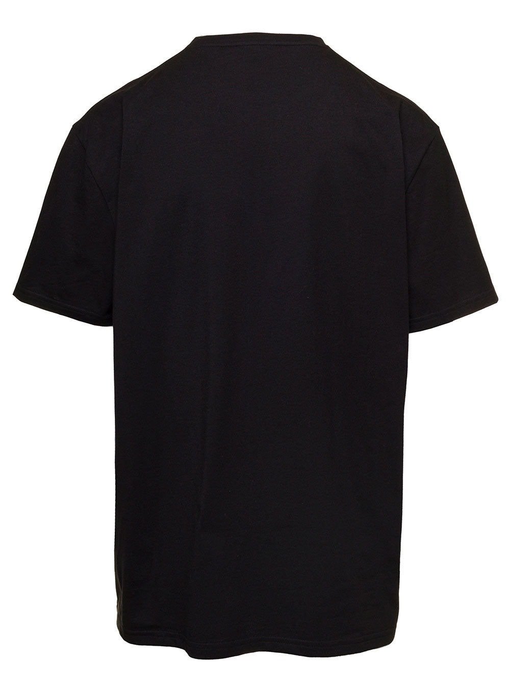 Black Graffiti Logo Crewneck T-Shirt Jersey Man Cotton Tshirts And Polo Shirts