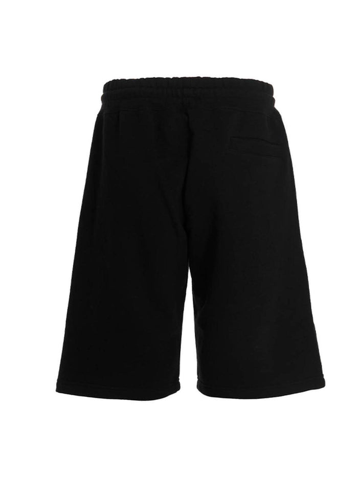 Waved Logo Bermuda Shorts Black Bermuda