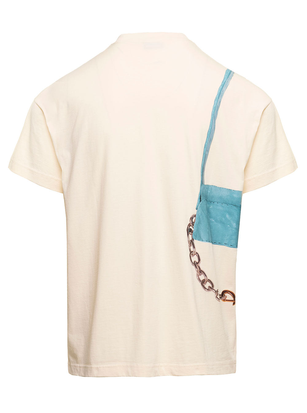 Ciu T-Shirt With Trompe Loeil Print Cotton Man Jacquemus Beige Tshirts And Polo Shirts