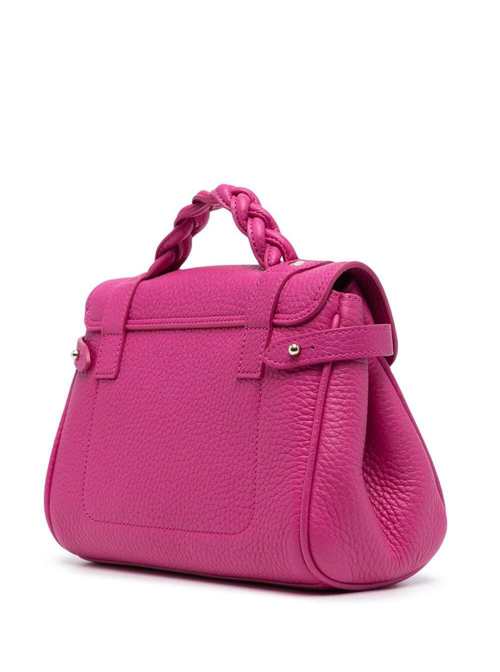 Mini Alexa Fuchsia Handbag Grainy Leather Woman Mulberry Fuxia Bovine Hand Bags