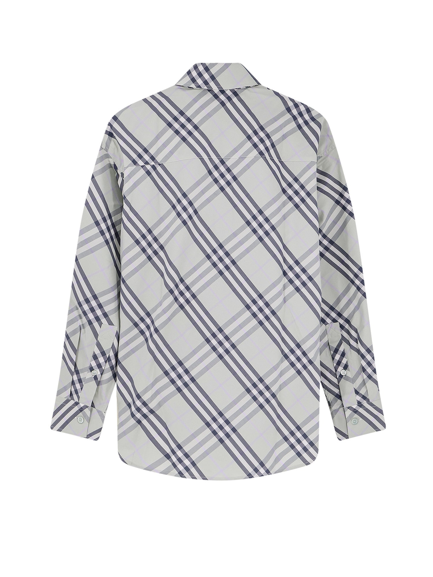 Burberry Shirts Seafoam Green Ip Chk Cotone