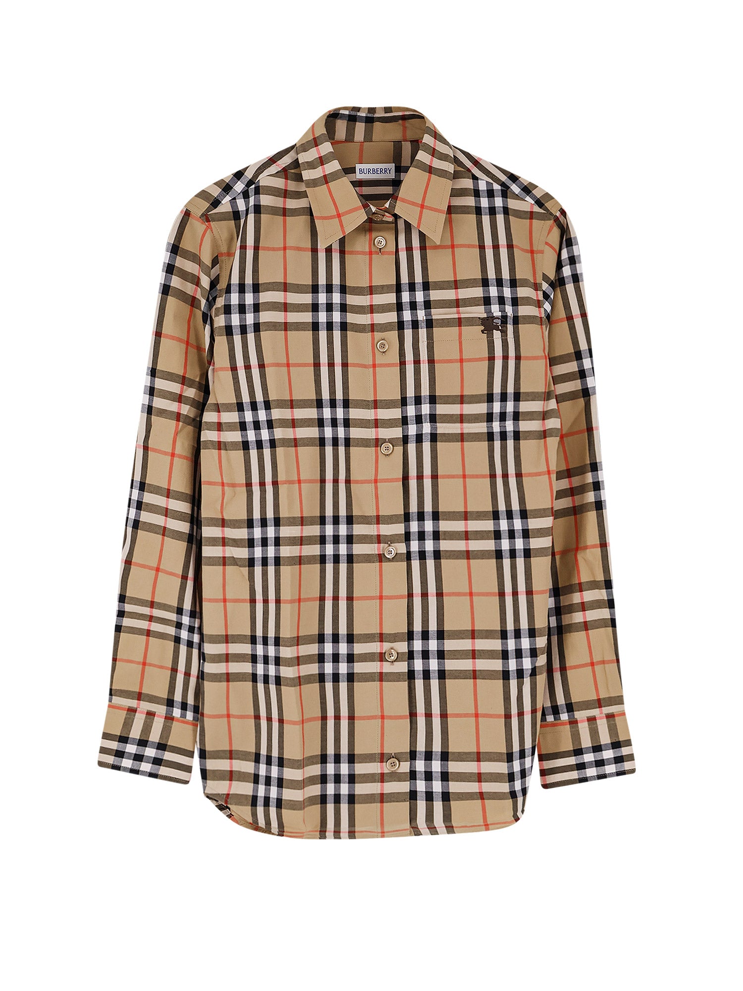 Burberry Shirts Sand Ip Check Cotone