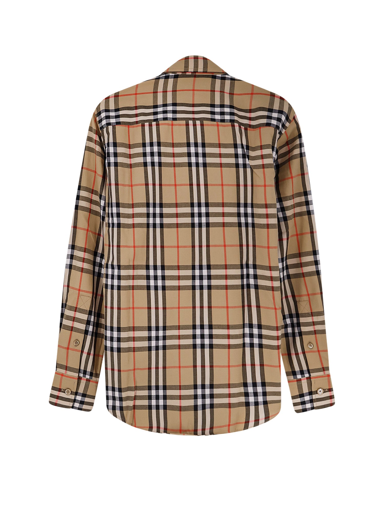 Burberry Shirts Sand Ip Check Cotone