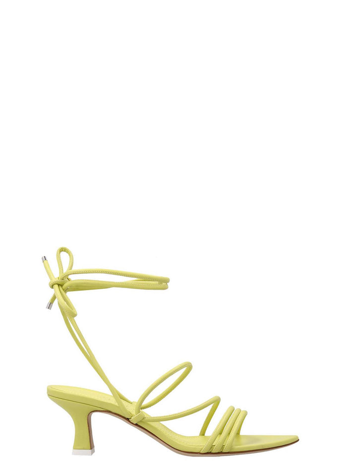 Dafne Sandals Green Leather