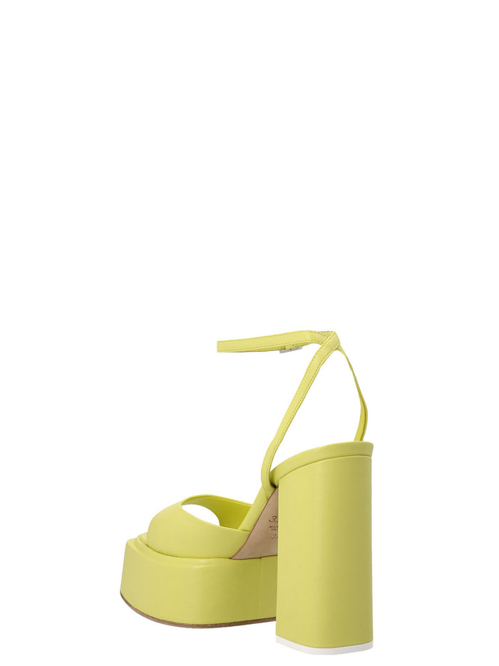 Beth sandals Green Leather