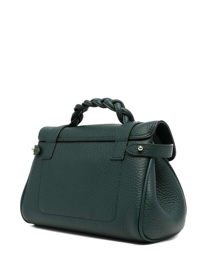 Mini Alexa Green Leather Crossbody Bag Bovine Hand
