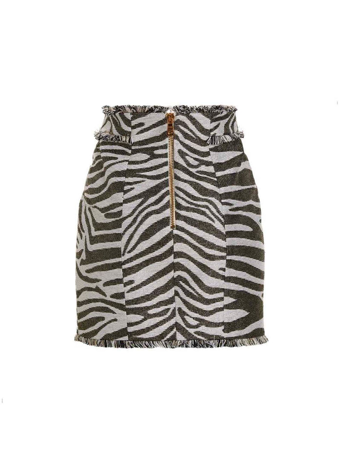 Lurex Zebra skirt Multicolor