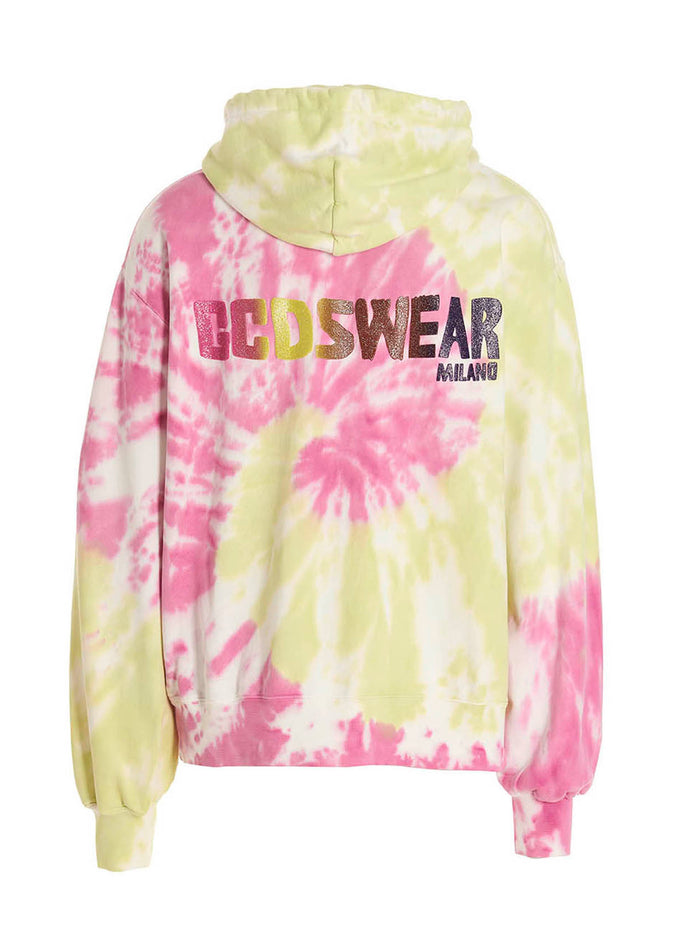 GCDS Tie Dye hoodie Multicolor Cotton Sweatshirt