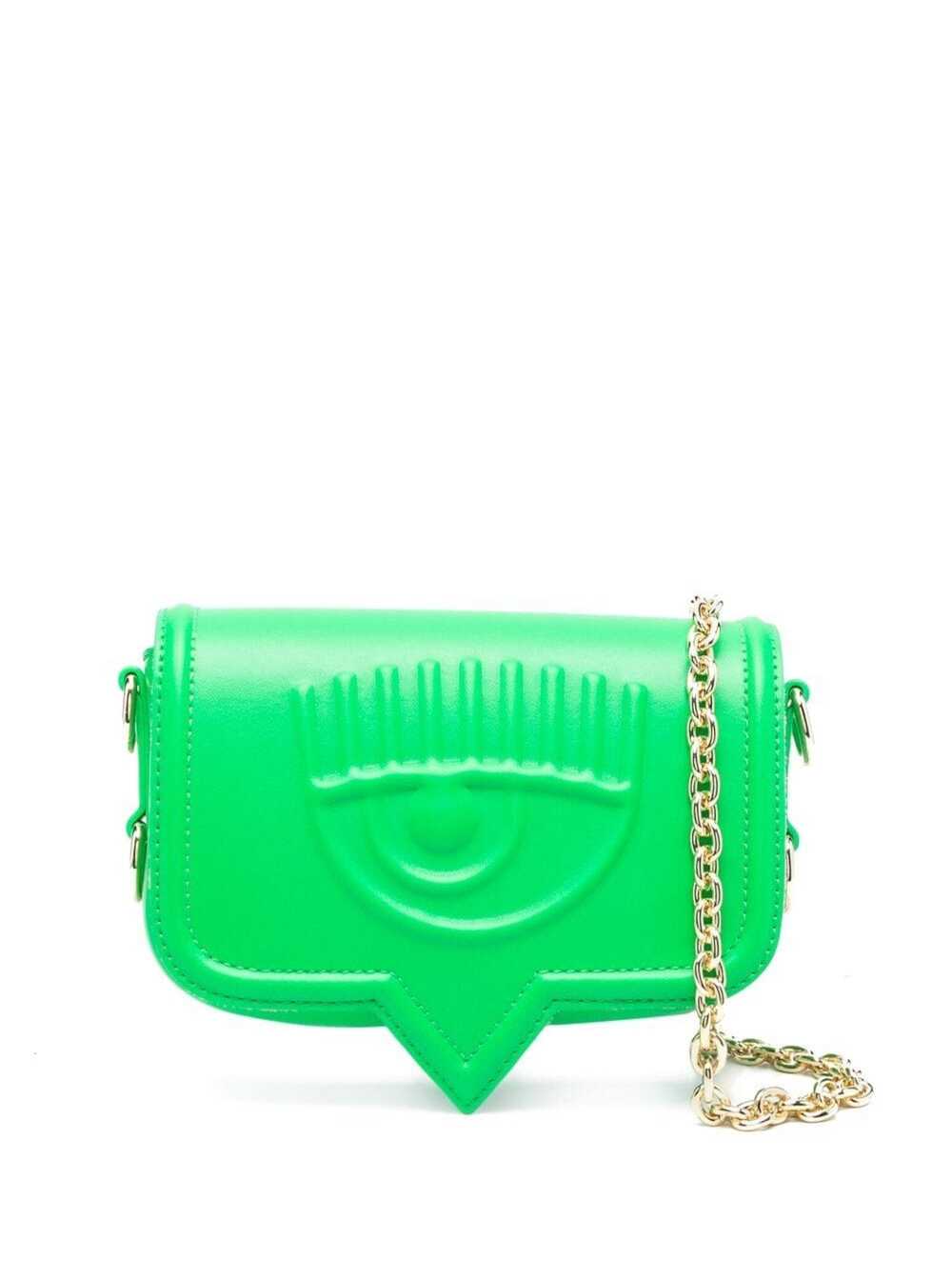 Green Eyelike Crossbody Bag Polyester Woman