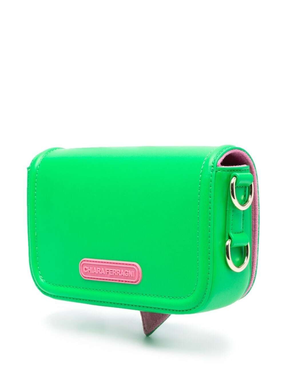 Green Eyelike Crossbody Bag Polyester Woman