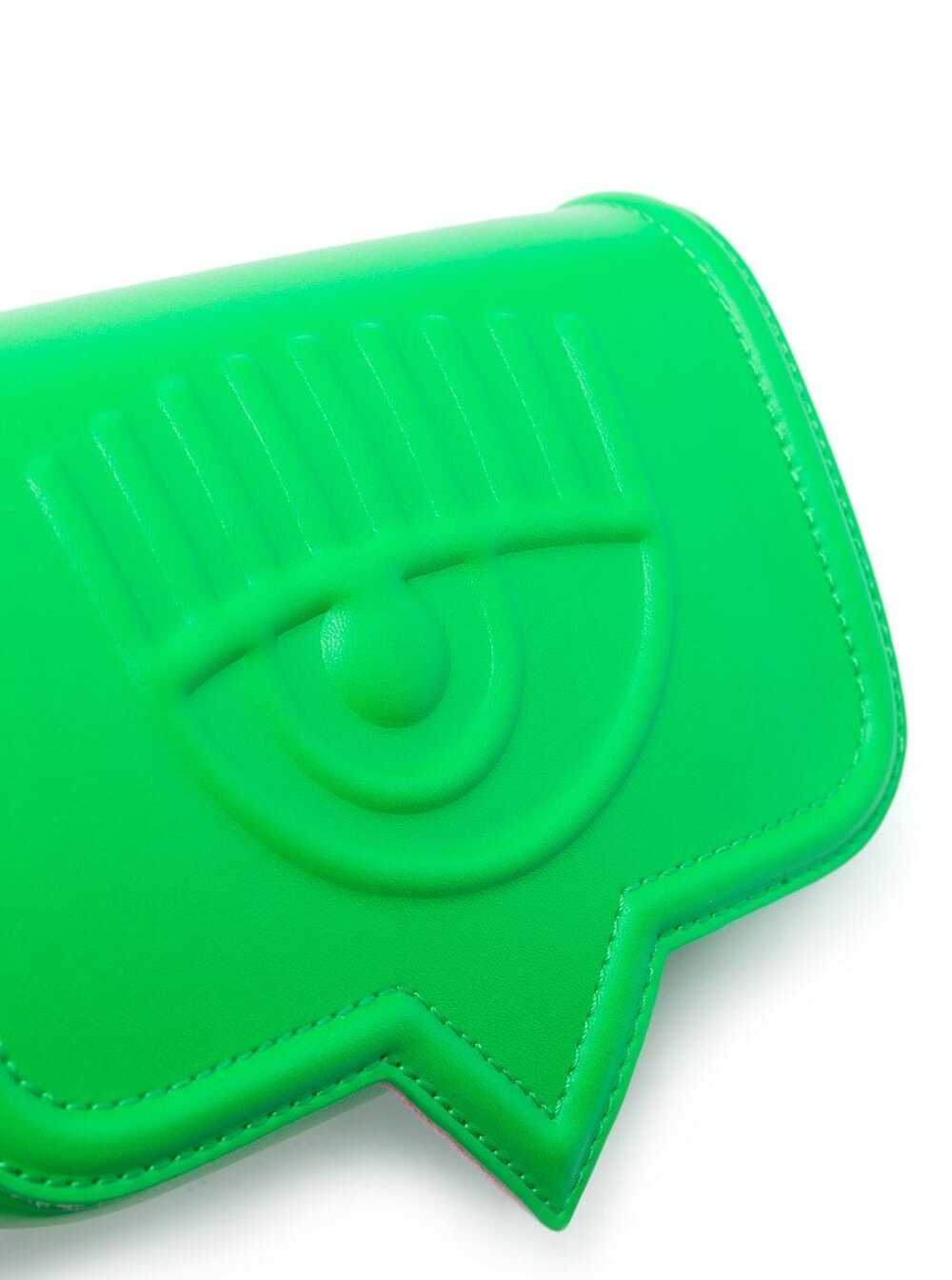 Green Eyelike Crossbody Bag Polyester Woman
