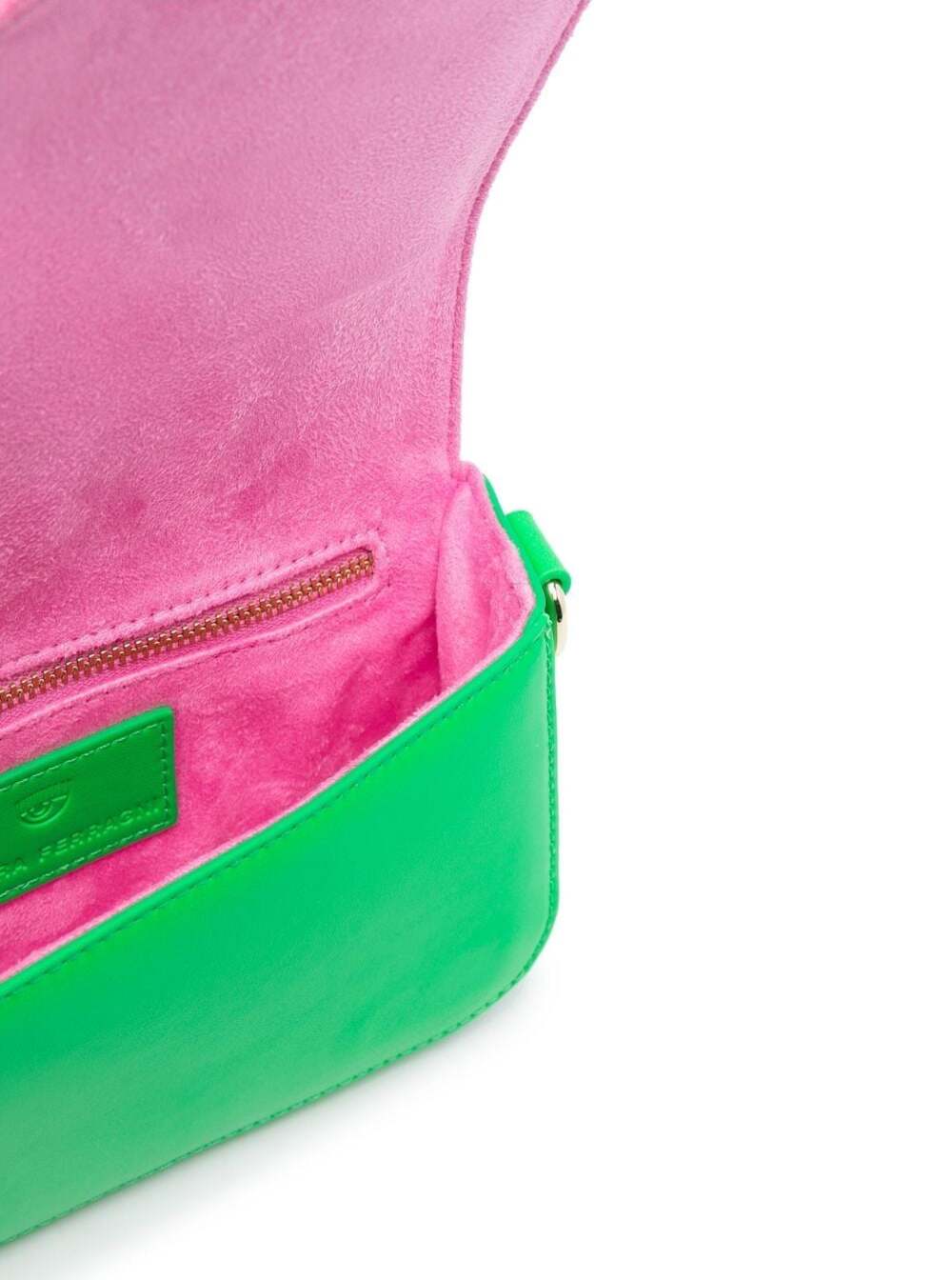Green Eyelike Crossbody Bag Polyester Woman
