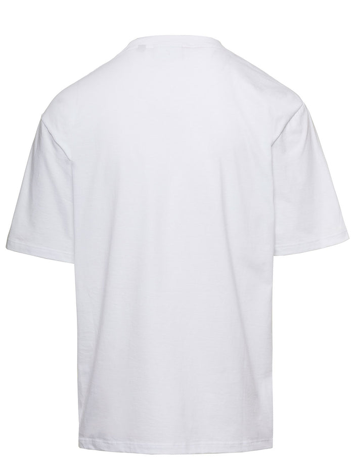 White T-Shirt With Wirdo Terry Stitch Patch Cotton Man Tshirts And Polo Shirts