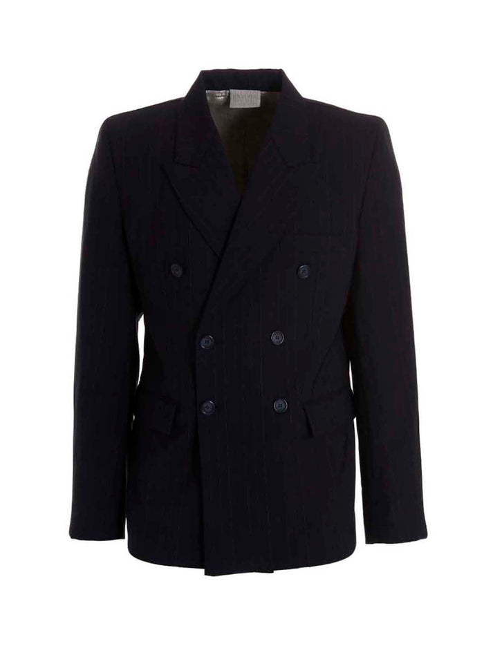 Tailored blazer jacket Blue Virgin Wool Elastane