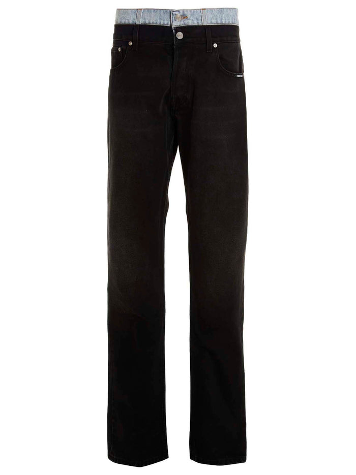 Double waisted jeans Multicolor Cotton