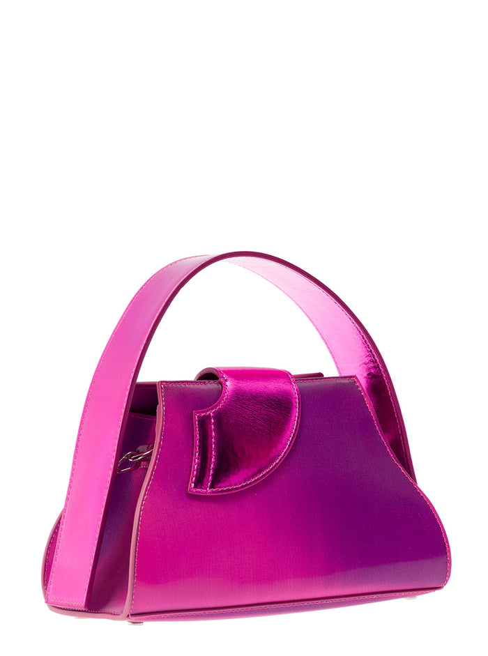 Pink Comma Ombrè Effect Bag Polyurethane Woman Fuxia Crossbody