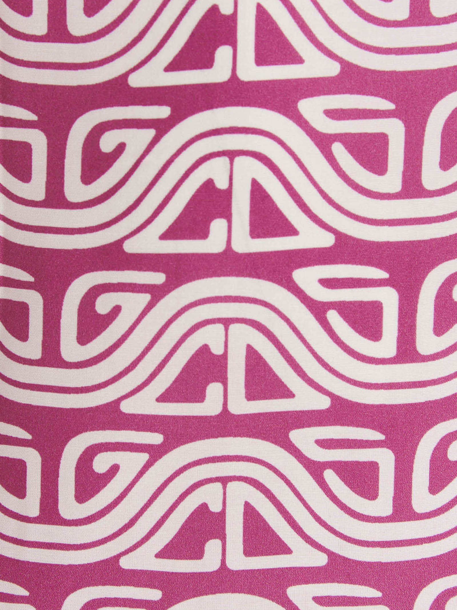 Waved Logo shirt Fuchsia Viscose Shirt, Blouse