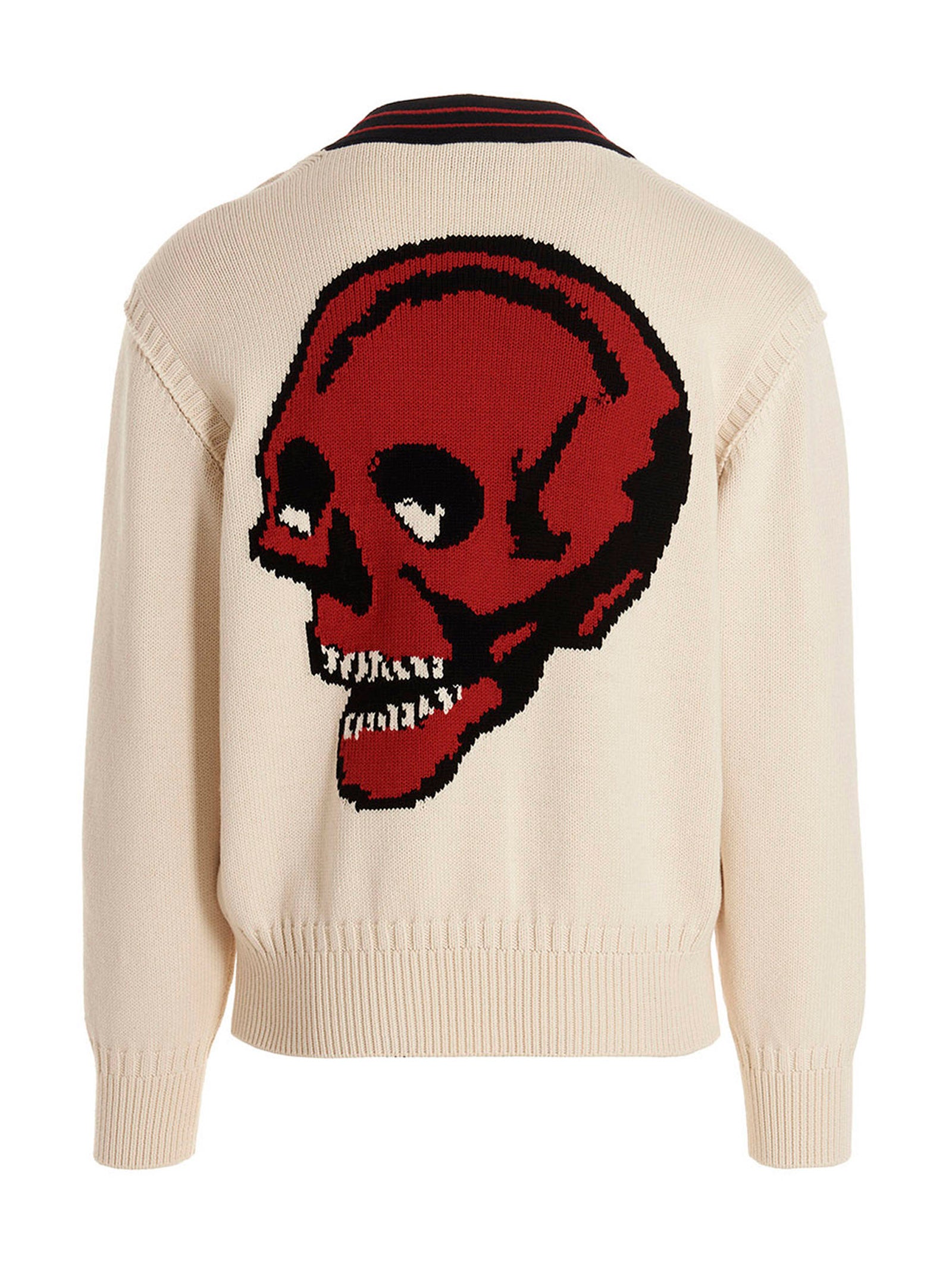 Skull Cardigan Cotton Wool Sweater, Cardigans