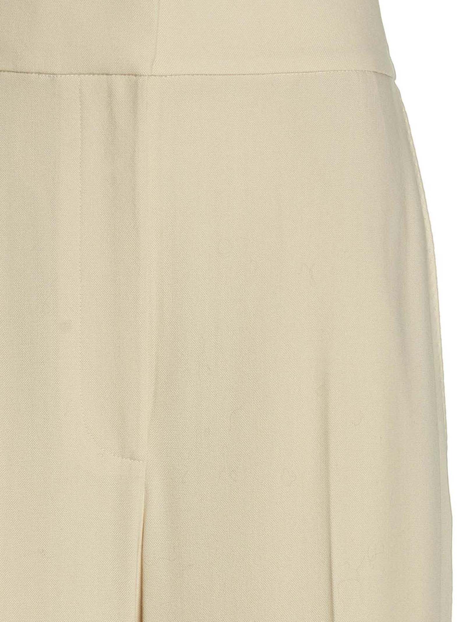 Strannly Pants Yellow Wool Viscose